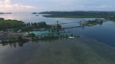 Koror Babeldaob Köprüsü, Koror, Palau. Japonya Palau Dostluk Köprüsü. Köprü Koror ve Babeldaob Adalarını birbirine bağlıyor. İHA.