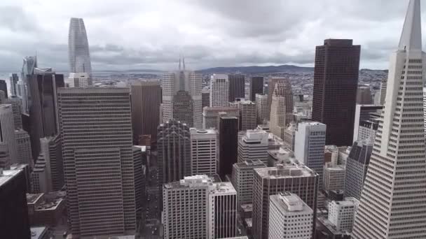 Paysage Urbain San Francisco Quartier Des Affaires Avec Gratte Ciel — Video