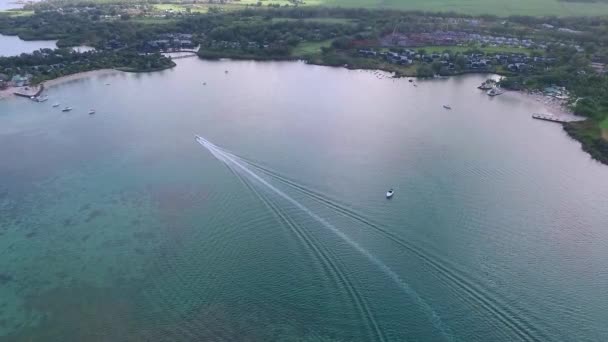 Ile Aux Cerfs Privowned Island Mauritius Ландшафт Індійський Океан — стокове відео