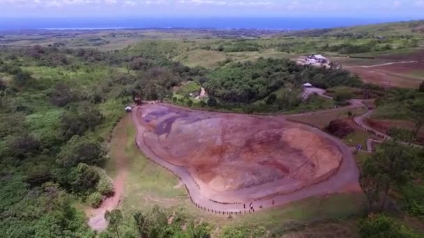 Природний Парк Сім Кольорів Землі Шамарелі Ліси Джунглі Маврикії Чудовий — стокове відео