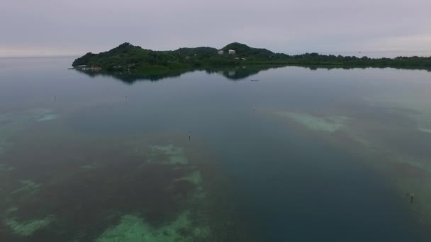 Palau Daki Koror Adası Ocean Meyungs City Arka Planda — Stok video