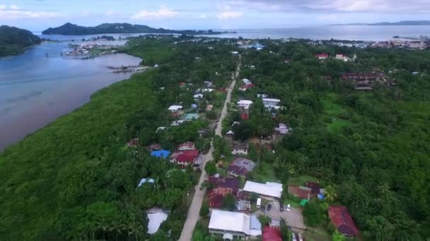 Palau Und Koror Island Area Mit Vielen Kleinen Inseln Hintergrund — Stockvideo