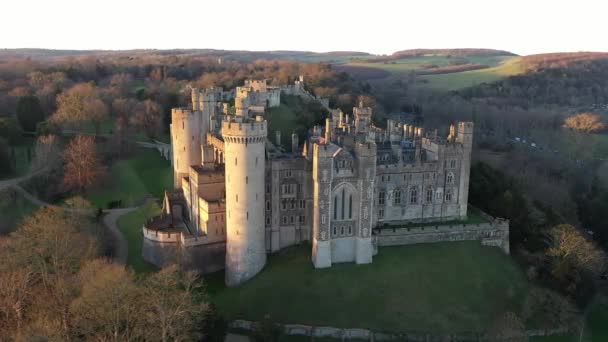 Castillo Arundel Arundel West Sussex Inglaterra Reino Unido — Vídeos de Stock