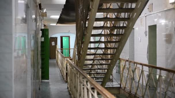 Litvanya Kapalı Bir Hapishane Vilnius Litvanya Avrupa Nın Eski Hapishanesi — Stok video