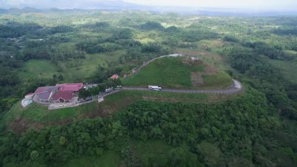 Bohol Filipinler Deki Çikolata Tepelerinin Manzara Güvertesi 1260 Tepe Var — Stok video