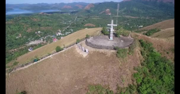 Monte Tapyas Coron Paisaje Segundo Plano Palawan Filipinas Paisaje Hermoso — Vídeos de Stock