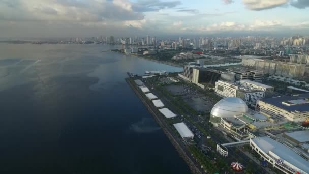 Einkaufszentrum Asia Area Manila City Auf Den Philippinen Skyline Der — Stockvideo