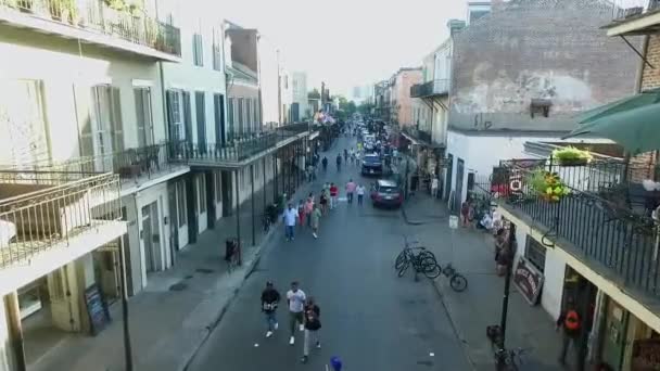 Franska Kvarteren New Orleans Louisiana Detta Område Ett Hjärta Franska — Stockvideo