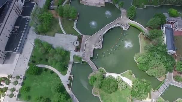 Louis Armstrong Park Nueva Orleans Louisiana Drone — Vídeos de Stock