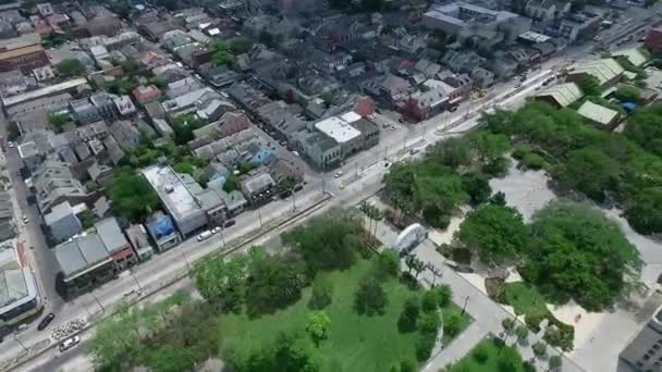 New Orleans Louisiana Cityscape City Skyline Arrière Plan Ciel Nuageux — Video