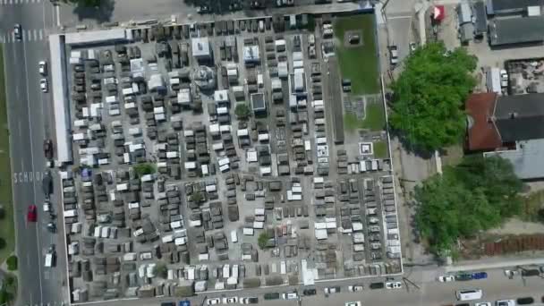 Louis Cemetery New Orleans Louisiana Vista Dall Alto Drone — Video Stock