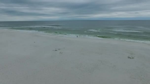 Strand Und Meer Von Pensacola Hintergrund Florida Drohne — Stockvideo