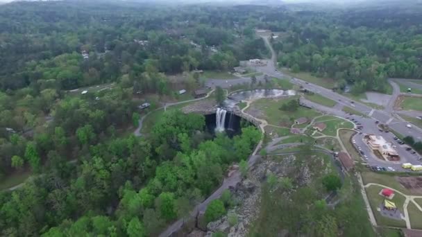 Noccalula Falls Park Campgrounds Alabama Gadsden Hermoso Paisaje Drone — Vídeo de stock