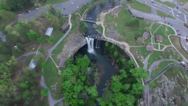 Gadsden Alabama Daki Noccalula Falls Parkı Kamp Alanı Güzel Bir — Stok video
