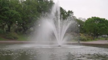 Fountain in the Park, New Orleans, Louisiana, ABD. Louis Armstrong Parkı