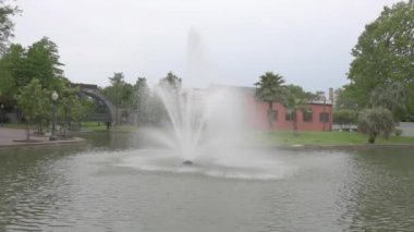 Fountain in the Park, New Orleans, Louisiana, ABD. Louis Armstrong Parkı