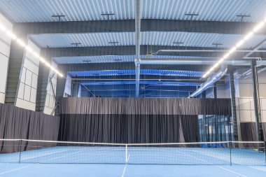 Modern indoor tennis facility ideal for training, events, and recreational play.