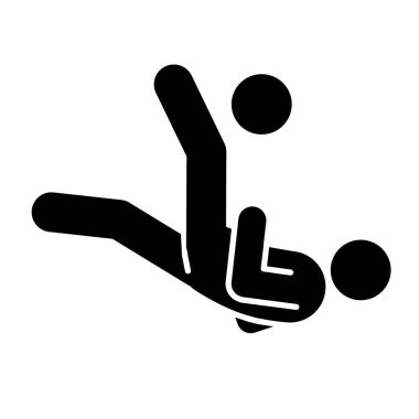 Futbolcuların siluetinin vektör çizimi