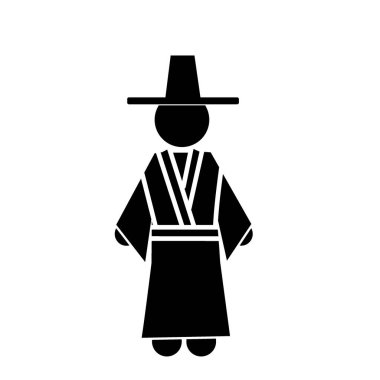 Kore kültür vektörü illüstrasyonu, Kore geleneksel giysileri