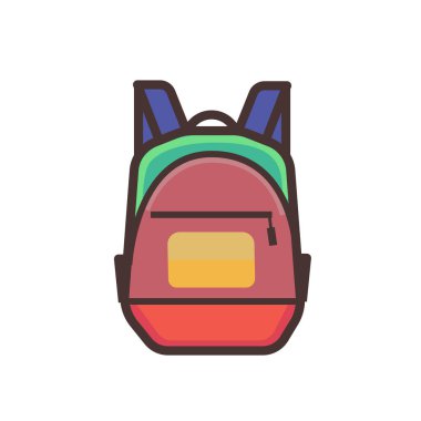 Sırt çantasıyla gezme çantasının çizimleri.