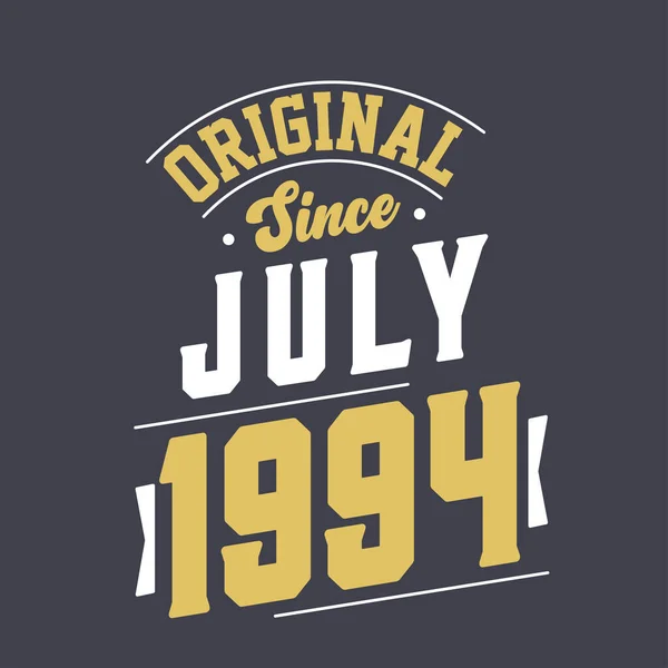 Temmuz 1994 Ten Beri Orijinal Doğum Temmuz 1994 Retro Vintage — Stok Vektör