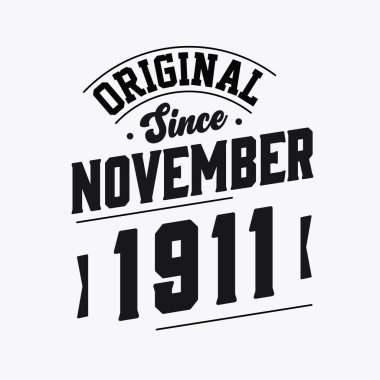 Kasım 1911 'de Retro Vintage Birthday' de doğdu.