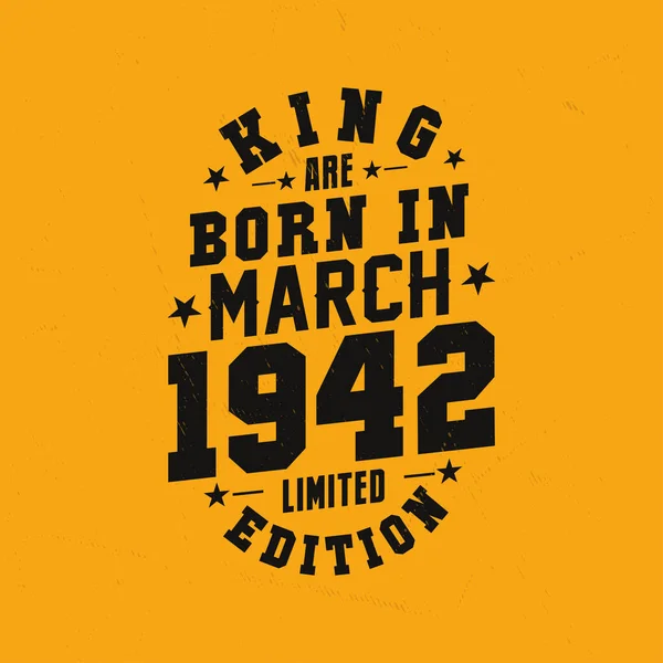 Koning Worden Geboren Maart 1942 Koning Worden Geboren Maart 1942 — Stockvector