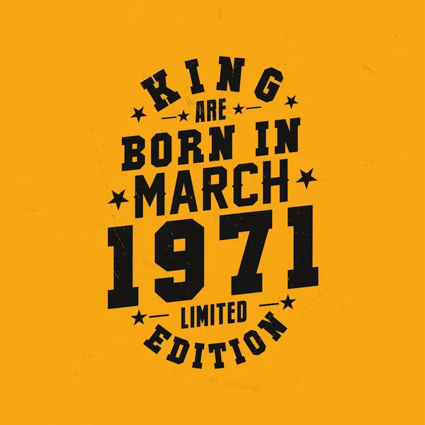 Koning Worden Geboren Maart 1971 Koning Worden Geboren Maart 1971 — Stockvector