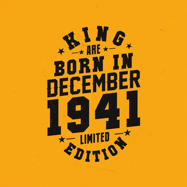 Koning Worden Geboren December 1941 Koning Worden Geboren December 1941 — Stockvector