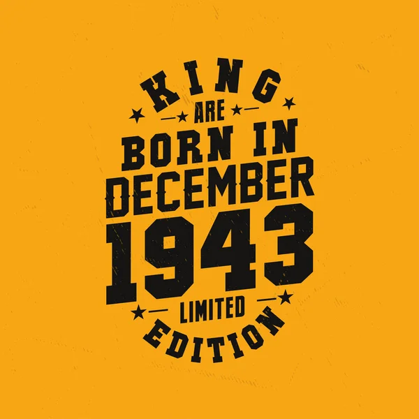 Koning Worden Geboren December 1943 Koning Worden Geboren December 1943 — Stockvector