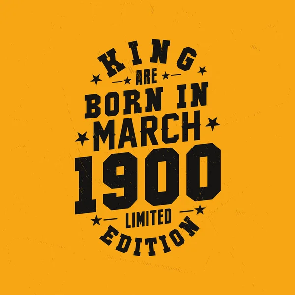 Koning Worden Geboren Maart 1900 Koning Worden Geboren Maart 1900 — Stockvector