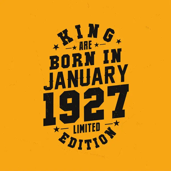Koning Worden Geboren Januari 1927 Koning Worden Geboren Januari 1927 — Stockvector