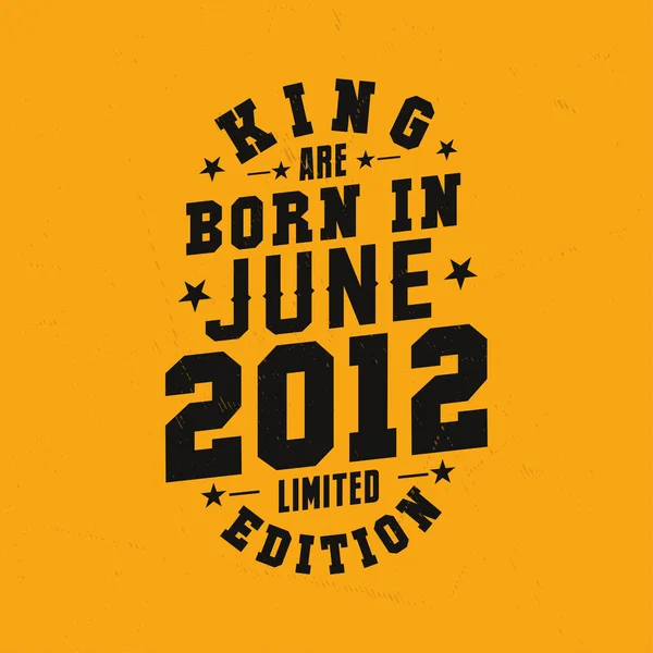 Koning Worden Geboren Juni 2012 Koning Worden Geboren Juni 2012 — Stockvector