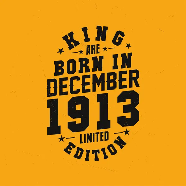 Koning Worden Geboren December 1913 Koning Worden Geboren December 1913 — Stockvector