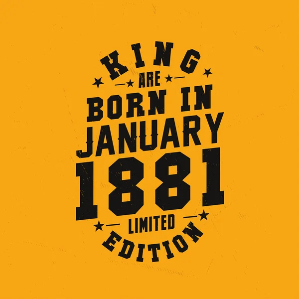 Koning Worden Geboren Januari 1881 Koning Worden Geboren Januari 1881 — Stockvector