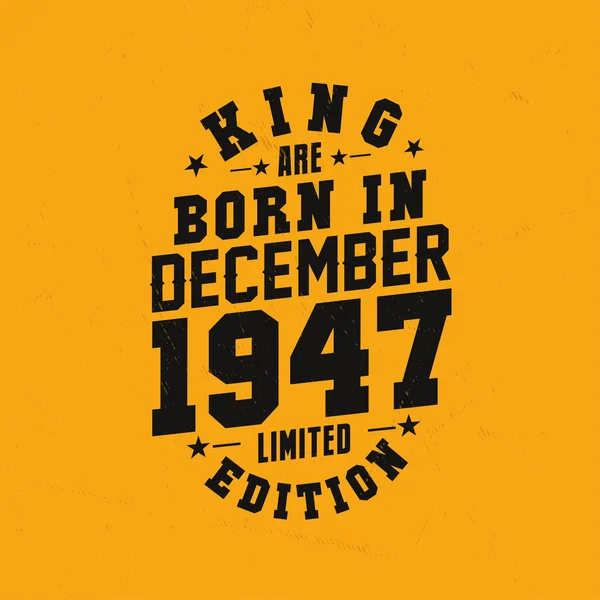 Koning Worden Geboren December 1947 Koning Worden Geboren December 1947 — Stockvector