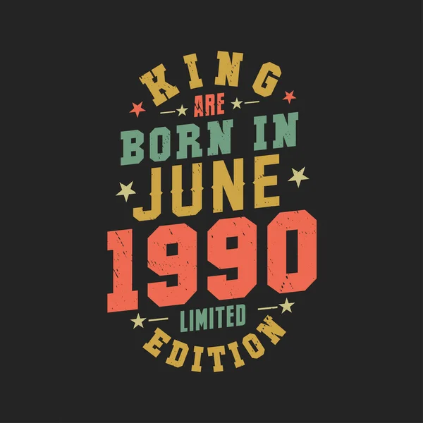 Koning Worden Geboren Juni 1990 Koning Worden Geboren Juni 1990 — Stockvector