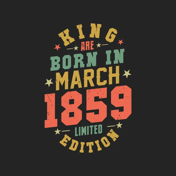 Βασιλιάς Γεννήθηκε Τον Μάρτιο Του 1859 Βασιλιάς Γεννιούνται Μάρτιο Του — Διανυσματικό Αρχείο