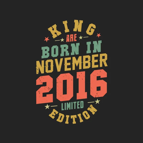 Koning Worden Geboren November 2016 Koning Worden Geboren November 2016 — Stockvector