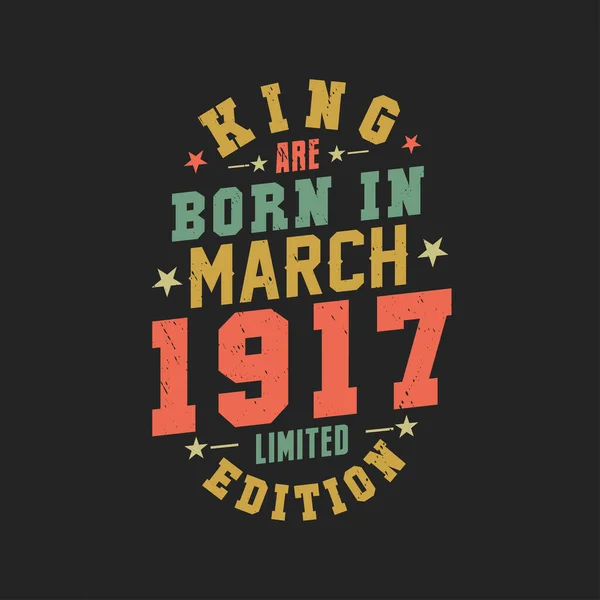 Кинг Родился Марте 1917 Года Король Родился Марте 1917 Года — стоковый вектор