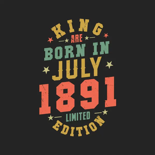Koning Worden Juli 1891 Geboren Koning Worden Geboren Juli 1891 — Stockvector