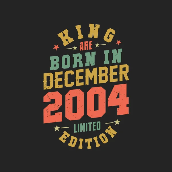 Кинг Родился Декабре 2004 Года Король Родился Декабре 2004 Года — стоковый вектор