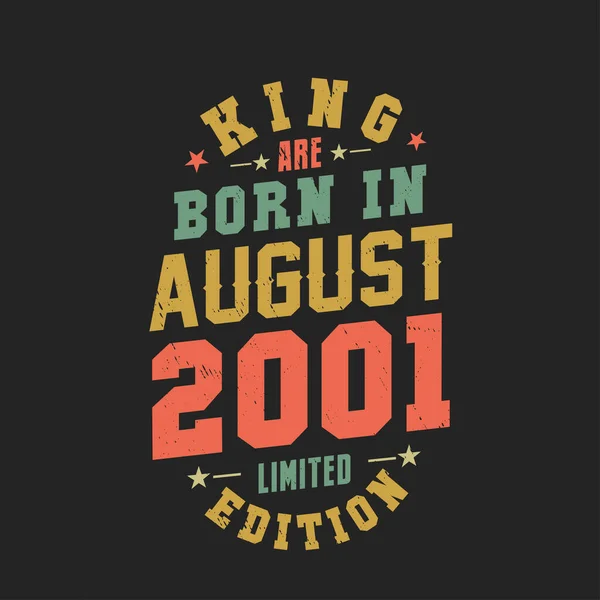 Кинг Родился Августе 2001 Года Король Родился Августе 2001 Года — стоковый вектор