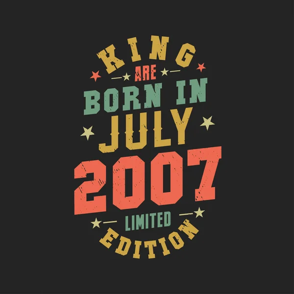 Кинг Родился Июле 2007 Года Король Родился Июле 2007 Года — стоковый вектор