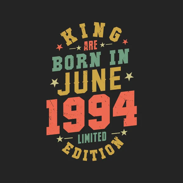 Koning Worden Geboren Juni 1994 Koning Worden Geboren Juni 1994 — Stockvector