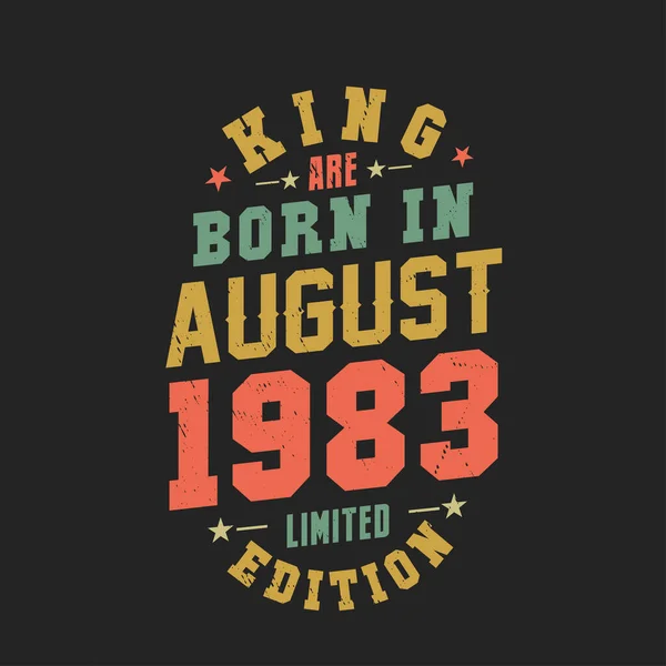 Кинг Родился Августе 1983 Года Кинг Родился Августе 1983 Года — стоковый вектор