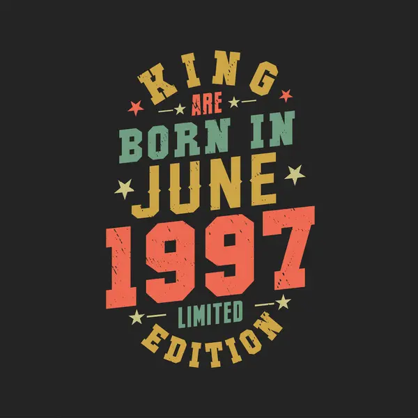 Koning Worden Geboren Juni 1997 Koning Worden Geboren Juni 1997 — Stockvector
