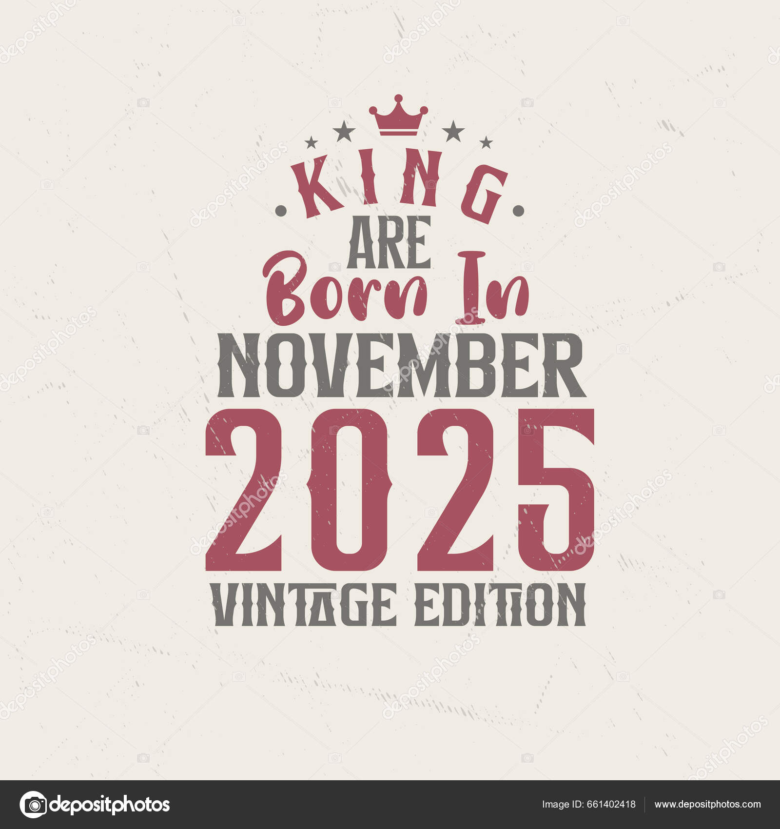King Born November 2025 Vintage Edition King Born November 2025 Stock