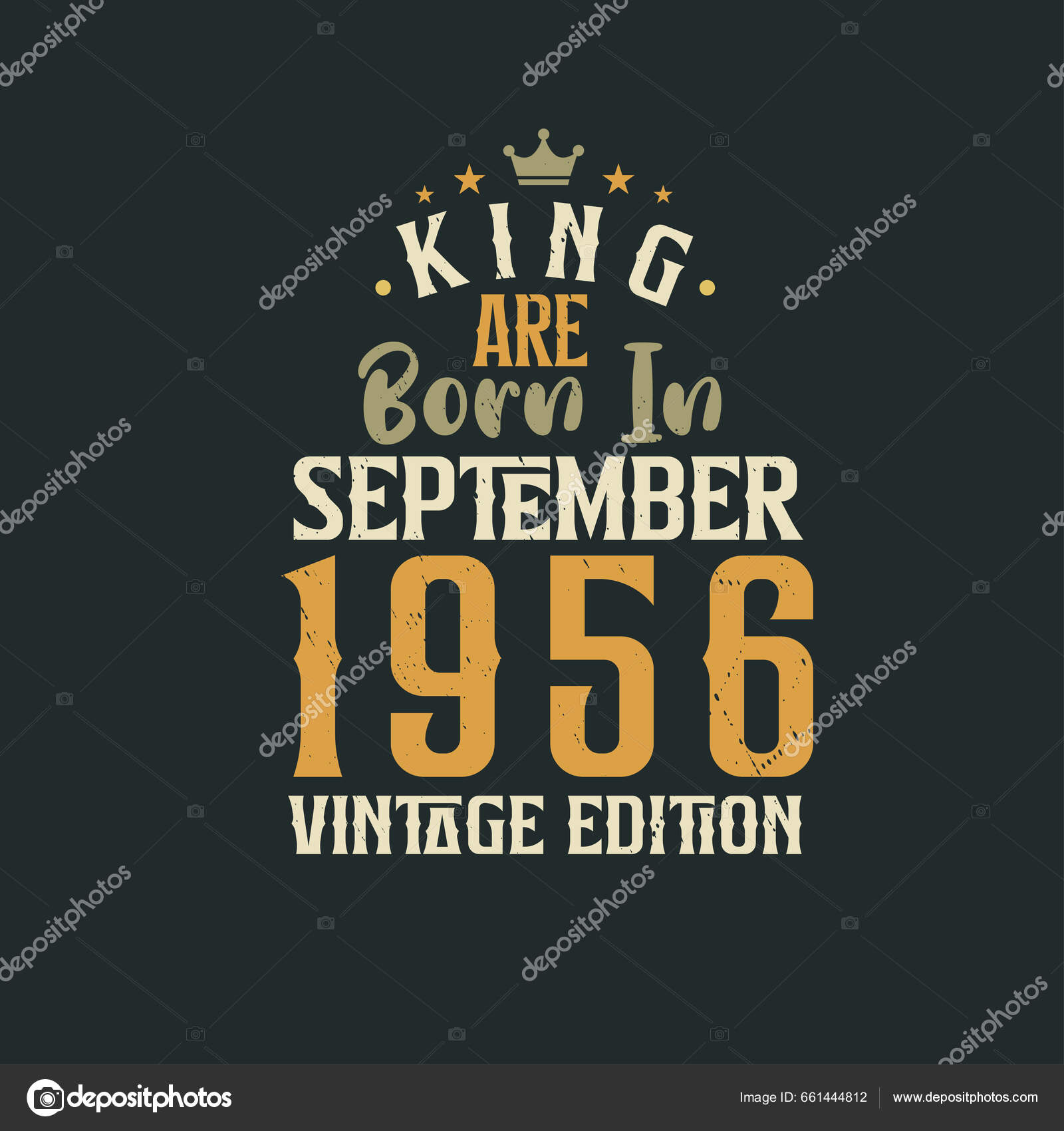 King Born September 1956 Vintage Edition King Born September 1956 Stock