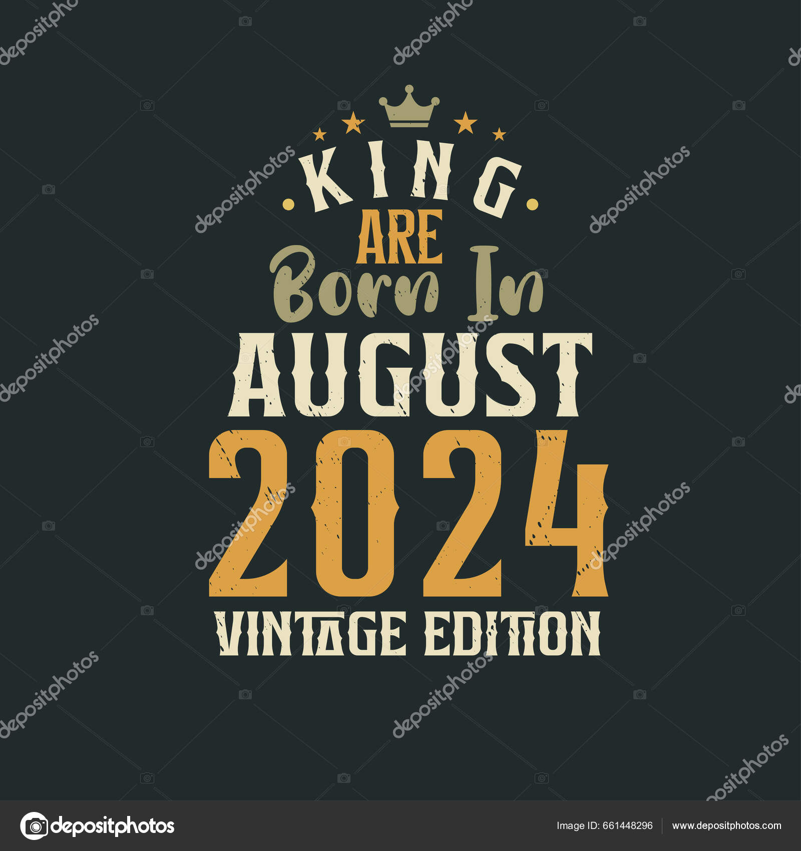 King Born August 2024 Vintage Edition King Born August 2024 Stock